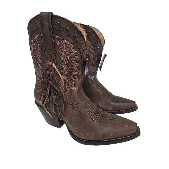 Durango Shoes - Crush By Durango Women's DRD0430 Bootie Western Boot Roasted Pecan Size 6.5M